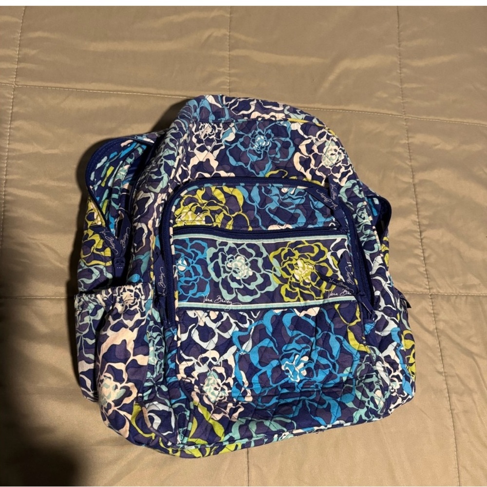 Vera Bradley Blue and Green Backpack